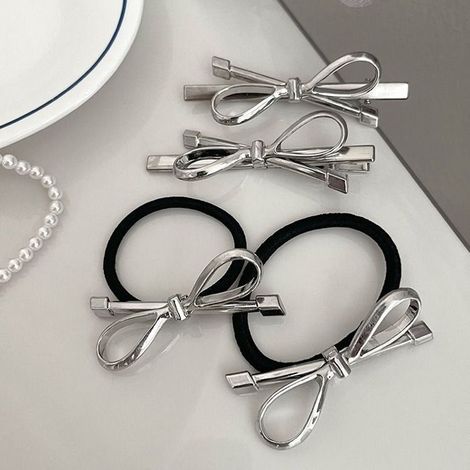 4 elegante und trendige Schmetterlingshaarspangen für Damen und Mädchen mit modischem Gummiband (1/5)