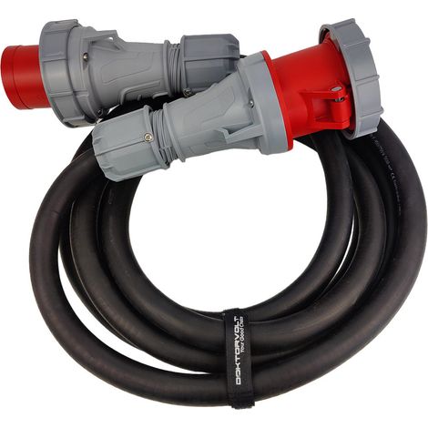 Verlängerungskabel 5 m 63 A 5-polig 400 V 5 x 16 mm² IP67 CEE-Konstruktionskabel (1/5)