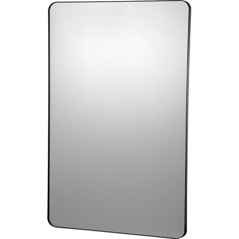 Mophorn Schminkspiegel zur Wandmontage – 76,2 x 101,6 cm, 0,4 cm dick, Rahmen aus Aluminiumlegierung, explosionsgeschützte Folie, kratzfest, zur Verschönerung Ihres Zuhauses