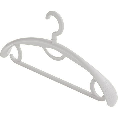 Cintre vertical rotatif - Lot de 10 - Épaules larges antidérapantes style rétro pour vêtements délicats (1/2)