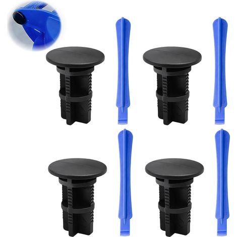 4pcs Broches De Charnière Goupilles De Charnière Pour Couvercle De Poubelle 240 L, Goupille Charniere Poubelle En Plastique Noir, Goupilles De Poubelle Pour Fixation De Couvercle Charnière Sans Outil (1/5)