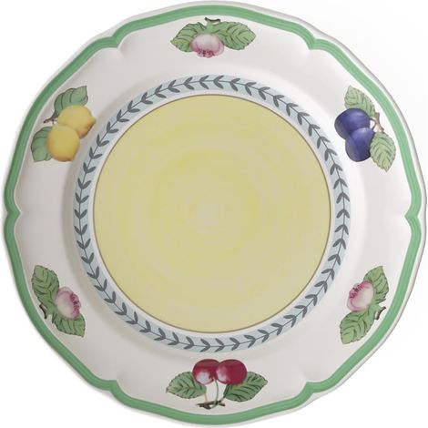 Assiette à dîner Fleurence, 26 cm, Bone Porcelain, blanc/coloré (1/4)