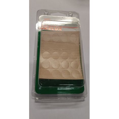 40 PEZZI - COPRIVITE ADESIVO - COLORE LEGNO DI FRASSINO