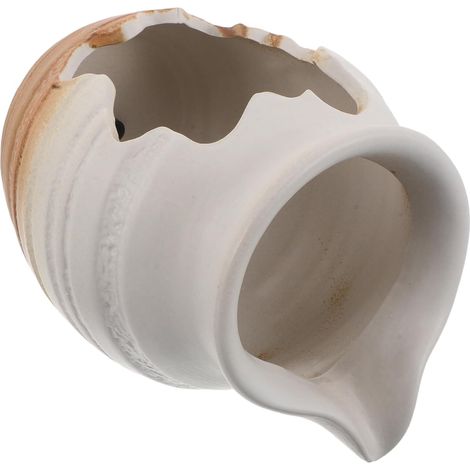 Bocal Cascade en Céramique Blanc Moyen pour Aquarium Hydroponique avec Filtration Innovante et Circulation d'eau Fontaine Décorative Extérieure pour Bassin de Jardin Écologique (1/5)