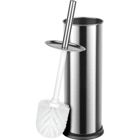Teesa Toilettenbürste, silbernes Rohr, Stahl (1/4)