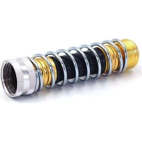 Adaptateur Extension Tuyau Arrosage, Coude Tuyau avec Ressort Hélicoïdal Facile à Connecter et à Installer Connecteur Tuyau pour Éviter les Plis de Tuyau (1/5)