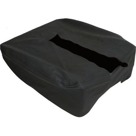 Housse d'accoudoir de voiture en cuir synthétique lisse et imperméable, facile à nettoyer, pour Chevy Tahoe Suburban 2007-2013, noir. (1/5)
