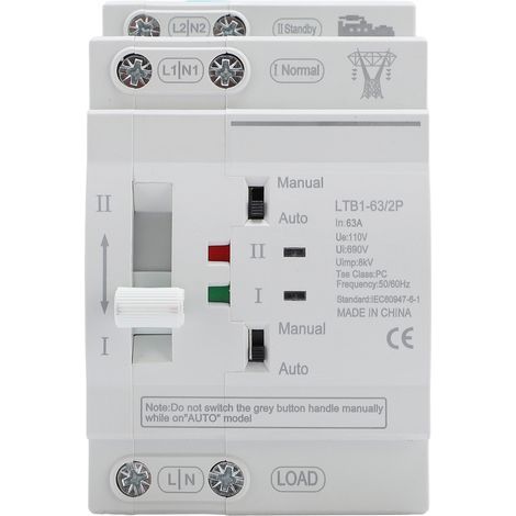 Automatischer Doppelstromumschalter, DIN-Schienen-ATS, Mini-Generator, 32-A-Umschaltung (1/5)