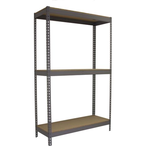 Simonrack Mensola metallica grigia legno robusta 1500x1200x750 mm