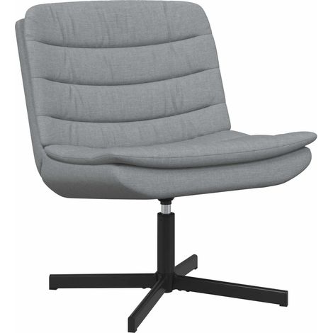 Drehstuhl Hellgrau 63 x 75 x 76 cm Stoff