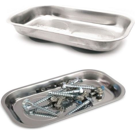 Trade Shop - Ciotola Vaschetta Magnetica Rettangolare 140x240x28mm Montaggio Porta Utensili -
