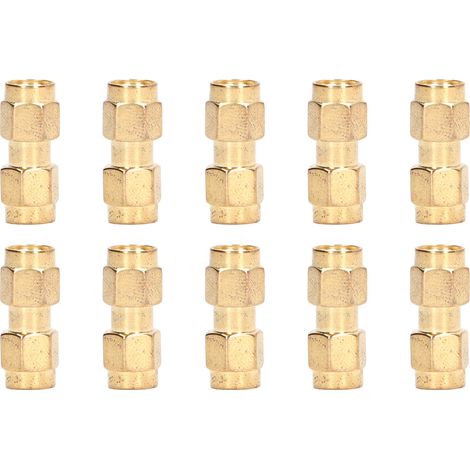 Kit adaptateur coaxial RF 10 pièces, connecteur SMA mâle-mâle, câble ligne coaxiale, accessoires de connexion. (1/5)