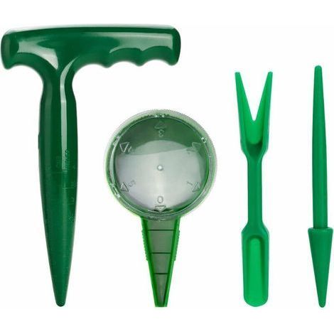 Mini outils de jardinage, semoir à outils de jardin, jardinière à graines pour plantes succulentes ou plantes en pot, kit de jardinage pour enfants pour l'intérieur et le jardin, 4 pièces (1/5)