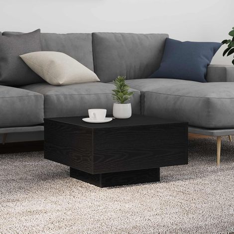 Couchtisch Schwarz Eichen-Optik 55 x 55 x 31 cm Holzwerkstoff
