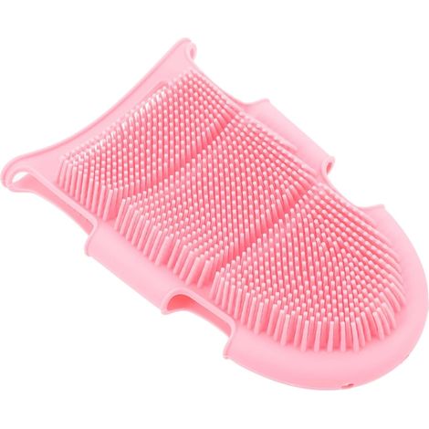 Brosse de bain en silicone, gant nettoyant et exfoliant pour le corps, idéal pour les adultes, les garçons et les filles. (1/5)