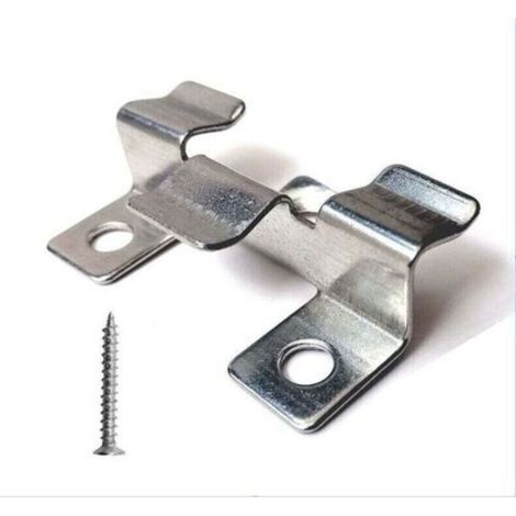 Fixation des lames de terrasse composites avec vis en acier inoxydable (hauteur de 1 cm) (1/4)