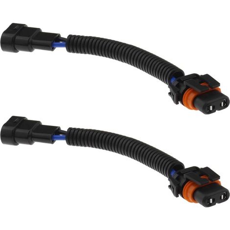2 Stück H8 H11 auf HB4 Lampenanschlüsse, kompatibel mit E90 E91 Nebelscheinwerfer-Umrüstadapter, Kabelbaumsteckdosen, Plug-and-Play, 12 V-24 V, 18 cm (1/4)