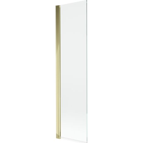 Paroi de douche Mexen Mist 1 vantail 50 x 150 cm, transparent, doré - 8A9-050-001-50-00