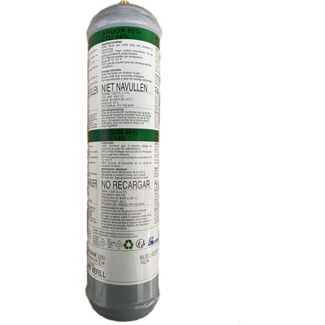 CILINDRO NO RECARGABLE TECNOWELD ARGON+CO2 92500