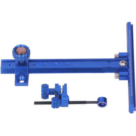 Viseur de Tir à l'Arc en T Réglable - Accessoire Compétition Cible Métallique Bleu (1/4)