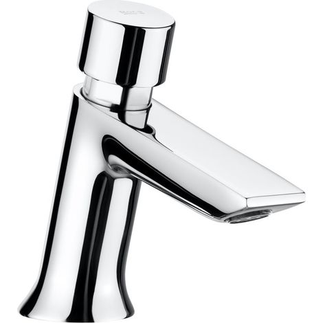 ROCA A5A4477C00 INSTANT Grifo Temporizado de Repisa Lavabo con Pulsador Eco Cromo - ref: A5A4477C00 (1/2)