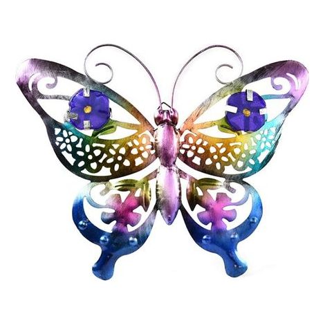 Décoration murale papillon en métal 3D, décoration suspendue, papillon vintage (1/5)