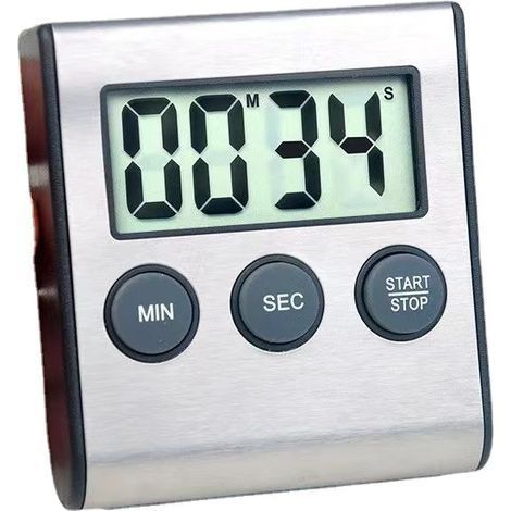 Timer da cucina digitale, timer da cucina magnetico, allarme sonoro con numeri grandi, timer magnetico con conto alla rovescia, perfetto per studenti, cucinare, preparare dolci (1/5)