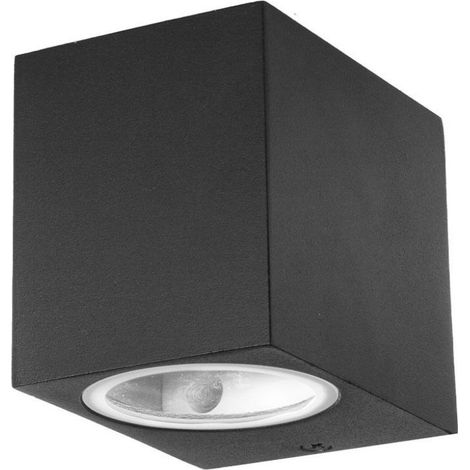 V-tac aplique exterior gu10 negro 7510 (1/5)