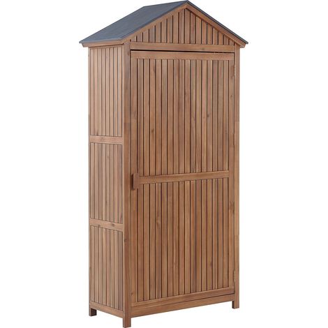 Gartenschrank SAVOCA Akazienholz 200 cm 100 cm Braun (1/5)