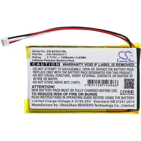 Batteria compatibile Elca MITO-VETTA 3.7 V 1250 mah