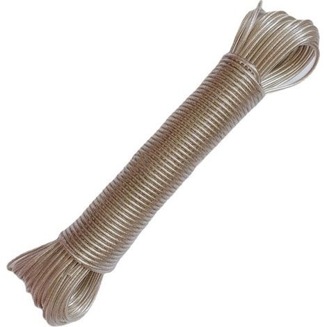 20m Outdoor Steel Clothesline - 230kg Load Capacity - Extra Long and Durable for Garden, Camping, Mountaineering (1/5)