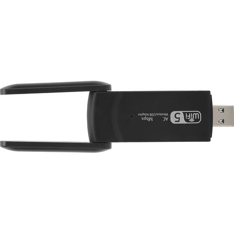 Carte réseau sans fil RTL8812BU Adaptateur USB 3.0 double fréquence 2,4 GHz/5 GHz WiFi pour ordinateurs portables (1/5)