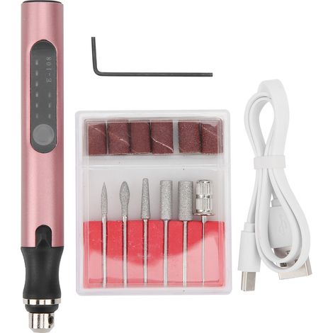 Stylo Graveur Électrique Mini Portable, Machine à Percer Ongles USB Multifonction (1/5)