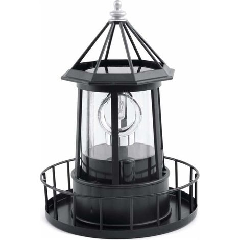 Lanterne solaire décorative LED rotative avec panneau solaire intégré, éclairage automatique nocturne, idéale pour décorer jardins et patios extérieurs (1/5)