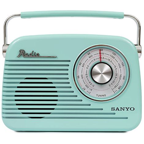 RADIO RETRO BLUETOOTH AZUL SANYO