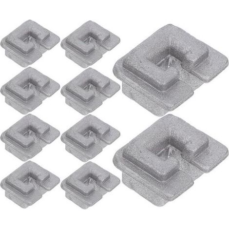 Set of 10 Eyelets of Head of Cutting in Aluminum alloy Replacement Sturdy for Cutter Accessories Compatible for Mower to Lawn Fastening Stable and Use (1/5)