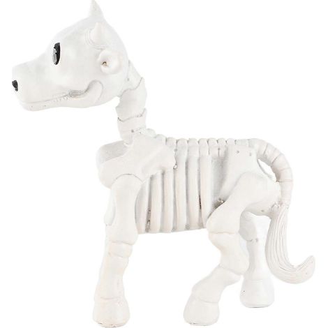 Statue de squelette de vache en résine, décoration d'Halloween, accessoire décoratif pour l'intérieur et l'extérieur (1/4)