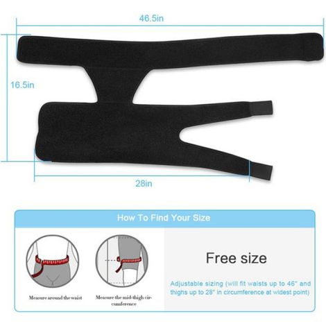 Attelle Hanche - Néoprène Élastique - Support Compression Articulation Hanche et Aine - Taille Unique