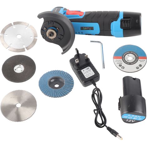Mini meuleuse d'angle/nettoyeur d'angle/outil (avec batterie incluse) (accessoires non inclus) norme UK 100-240V (1/5)