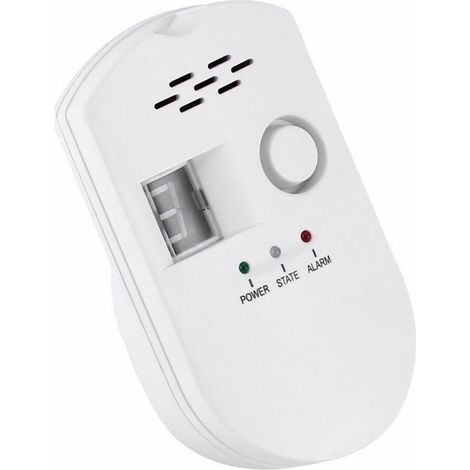 Détecteur de Gaz Naturel Ternel, Alarme Domestique Haute Sensibilité LPG/LNG, Surveillance des Fuites pour Cuisine et Maison (1/5)