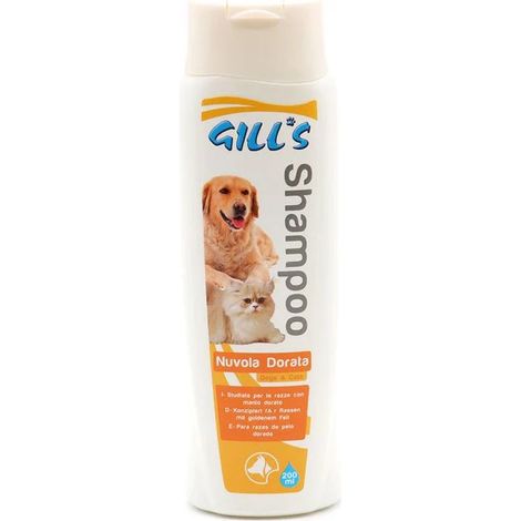 Set 6 pezzi Gill'S Shampoo Nuvola Dorata 200 ml per razze dal pelo rosso o dorato (1/2)