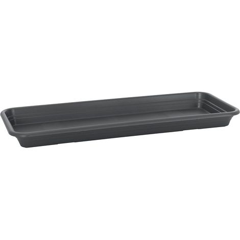 Florus Soucoupe Universelle Rectangulaire S40 - Gris - L 38 x B 15 x H 0 cm - extérieur - 100% recyclé