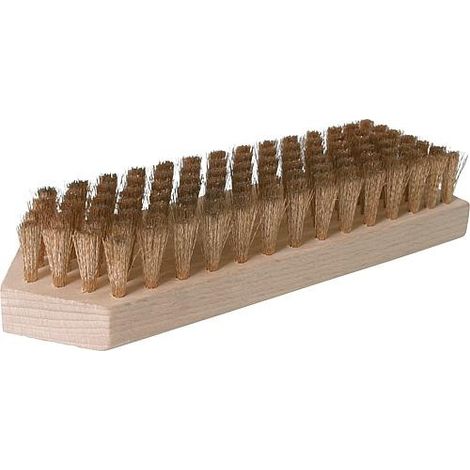 Brosse decapante en fil de bronze 20mm 7 rangs, pour traitement de de bois (1/2)