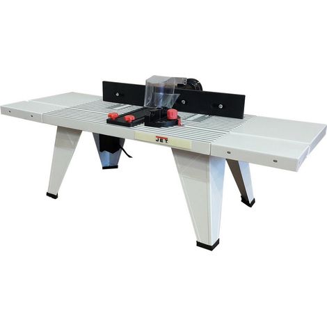 JET – Table d'établi pour défonceuse 230V 610x360mm – Accessoire pour bois dur – Interrupteur magnétique 1600W – JRT1