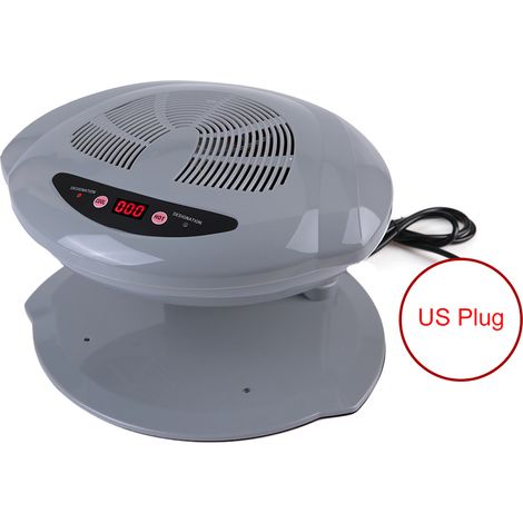 Sèche-ongles à air chaud et froid, ventilateur de séchage de vernis à ongles, outil de manucure gris, prise américaine 110V (1/5)