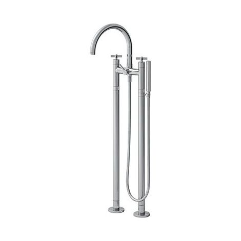 Melangeur Bain Douche Sur Pied Cross Road Chrome Robinetterie CROSS ROAD - CRISTINA ONDYNA CR10651