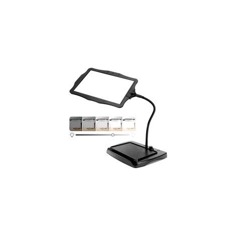 Grande loupe 10x avec lumière et Support, 50 Perles LED, luminosité réglable, col de Cygne, Lampe de Bureau, Grande loupe pour la Lecture, la Couture, Les travaux manuels