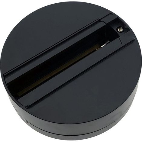 Support adaptateur spot LED rail triphasé - Noir