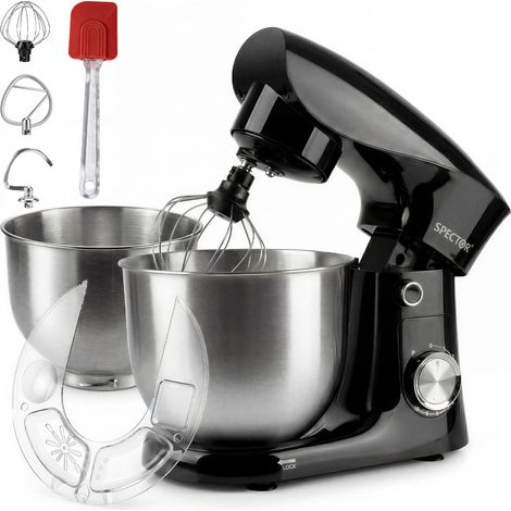 Spector Stand Mixer Electric 5L+4.5L Mixing Bowl 1500W 10 Speed Dough Hook Whisk
