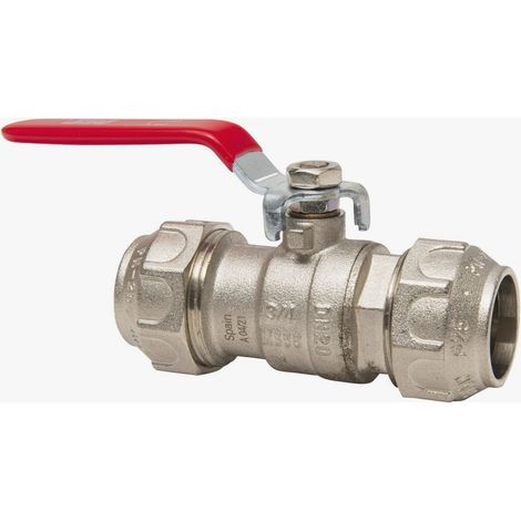 Vanne sphère laiton D25 pour tubes polyéthylène – Raccord 2 pouces – Fixation pour systèmes d'irrigation – Contrôle du flux d'eau – Rain